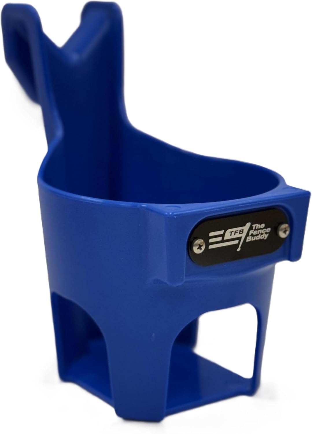 Fence Cup Holder | Drink Holder for Chain Link Fence | Fits Stanley, Yeti & Gatorade | Baseball Dugout, Softball, Pickleball & Tennis | Made in USA | The Fence Buddy (Royal Blue)