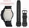 Correas de goma genéricas de repuesto para reloj deportivo de hombre Casio Protrek PRG-270, pulsera PRG270 con hebilla de acero inoxidable 5