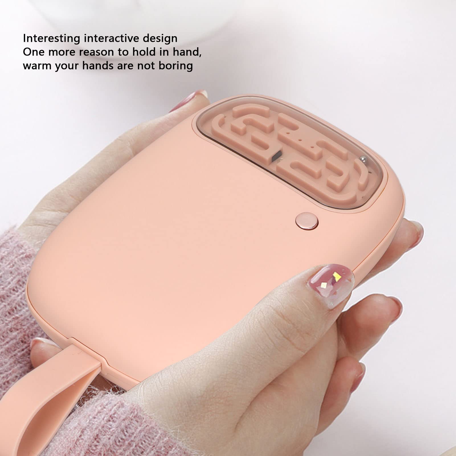 Wakects Calentador de Manos Eléctrico 10000mAh Power Bank, 3 en 1