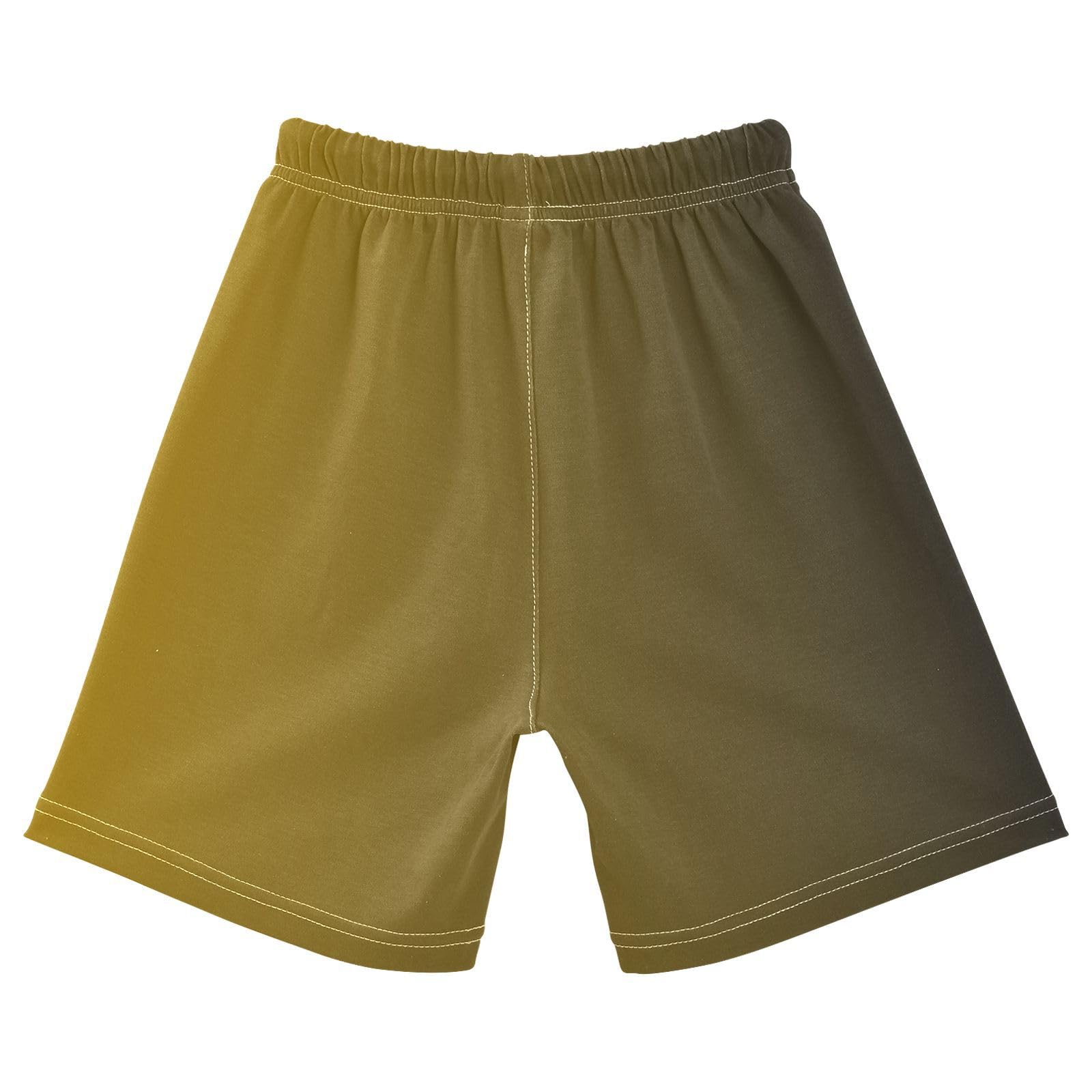 J JOYSAY Black Yellow Gradient Toddler Baby Boy Shorts Pull-on Jogger Shorts with Drawstring Elastic Waist Baby Girls Toddler Pull On Shorts for 2T Baby Child