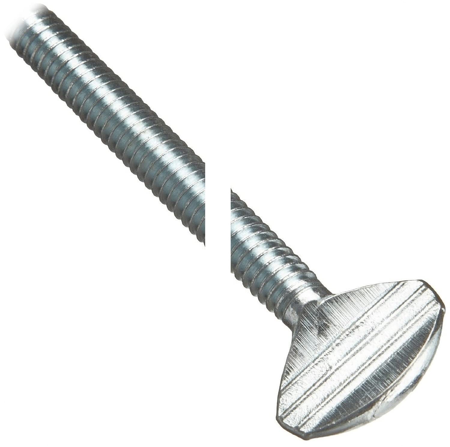 (Qty 5pcs) 5/16-18x3 Thumb Wing 5/16x3 Hand Screw Zinc Plated/Spade Head 5/16x18x3 inch Hardware Fastener Kit Set RV3806S