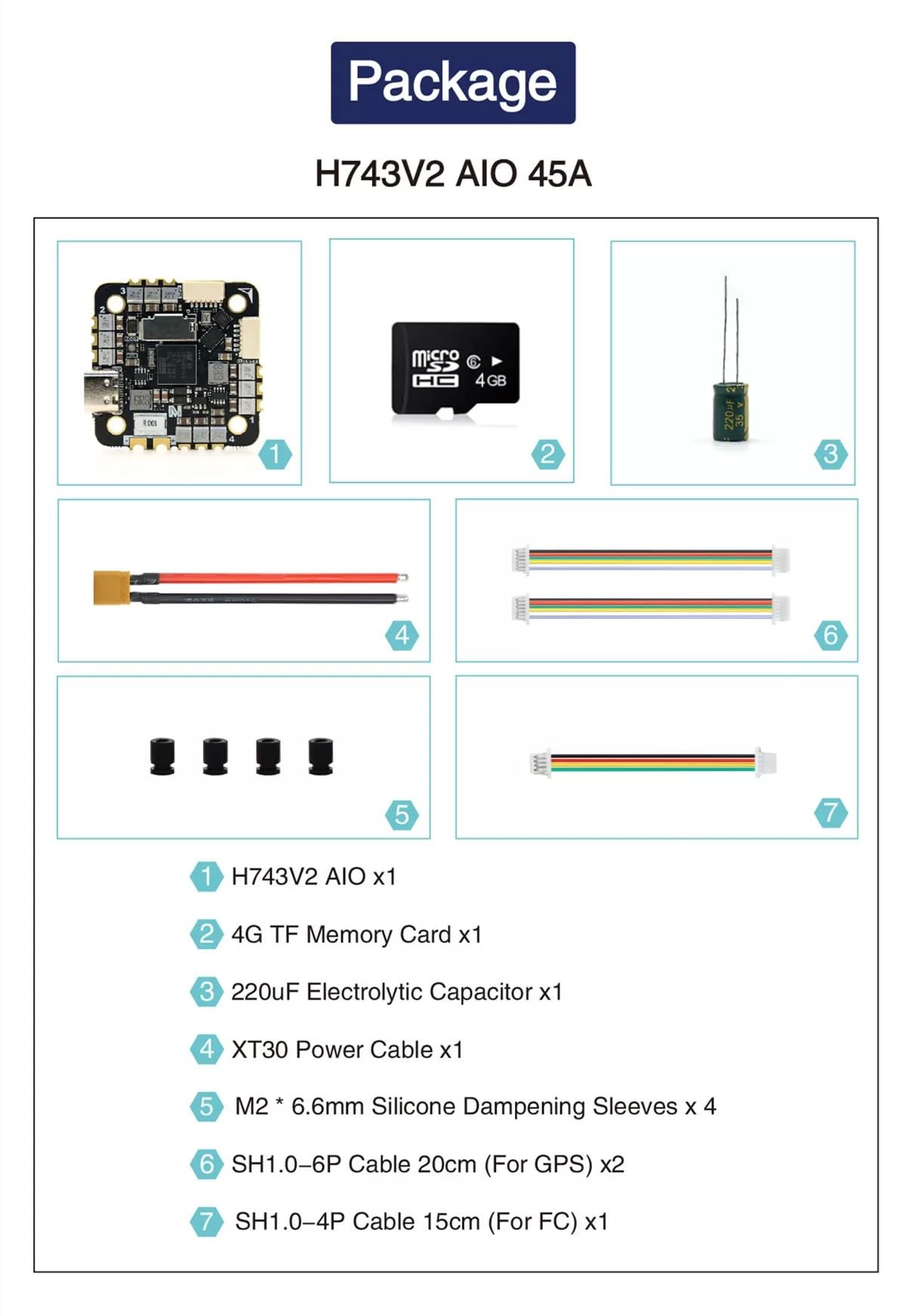 Amazon.com: MicoAir743V2 AIO Flight Controller with 45A 4in1 ESC
