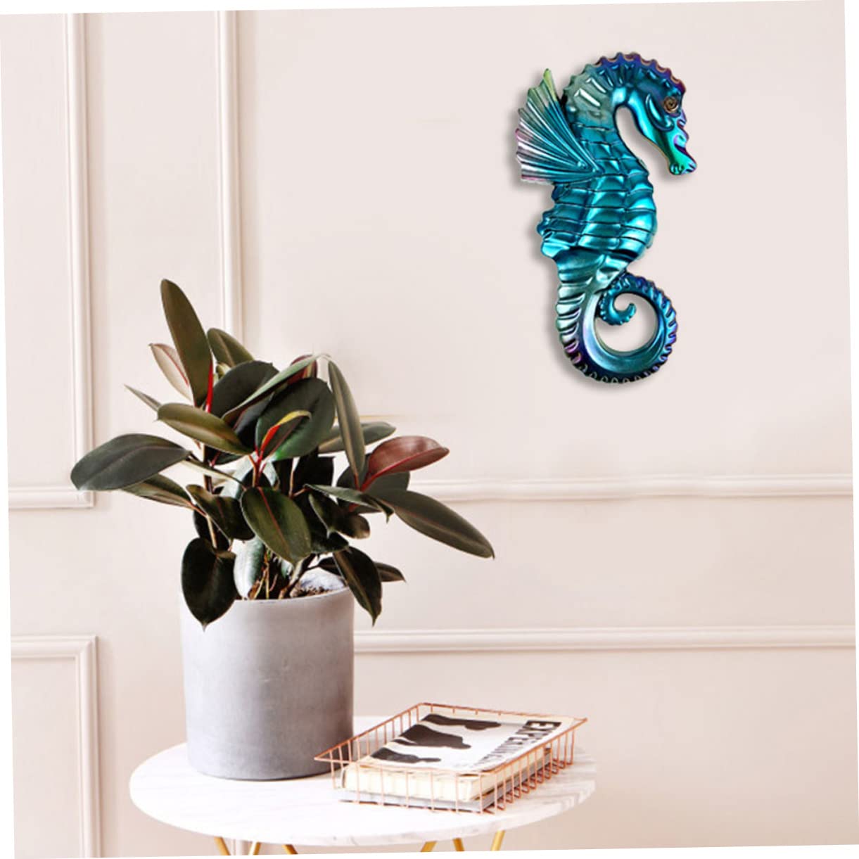 Lot De 5 Moules en Silicone Souple pour Décoration Murale Dhippocampe