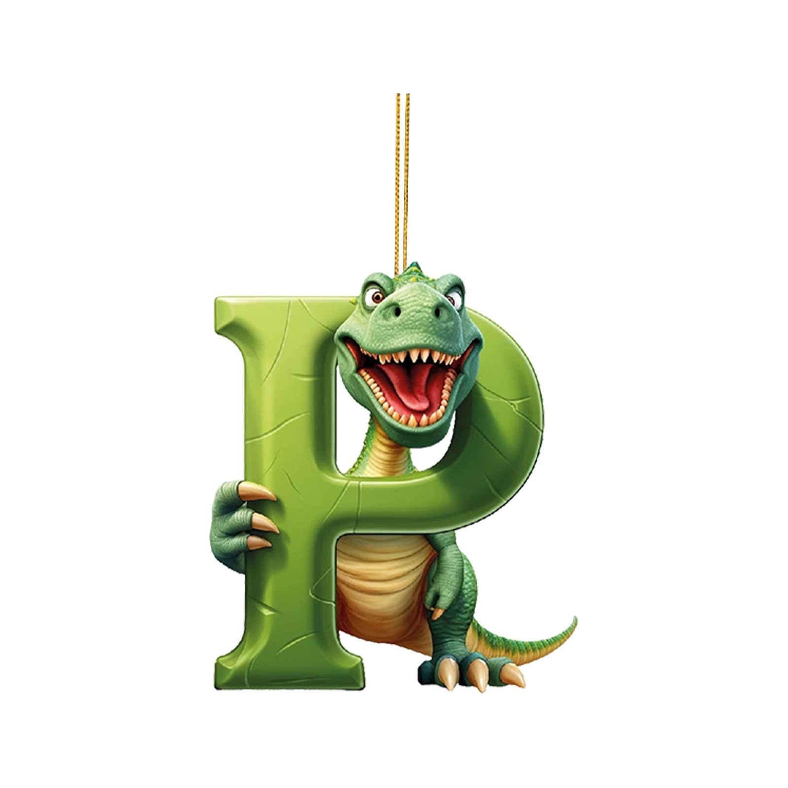 Prime Clearance Items: Dinosaur 26 English Letters Christmas Tree Decorations, Alphabet Letter Pendant, Hanging Ornament for Home Party Decor