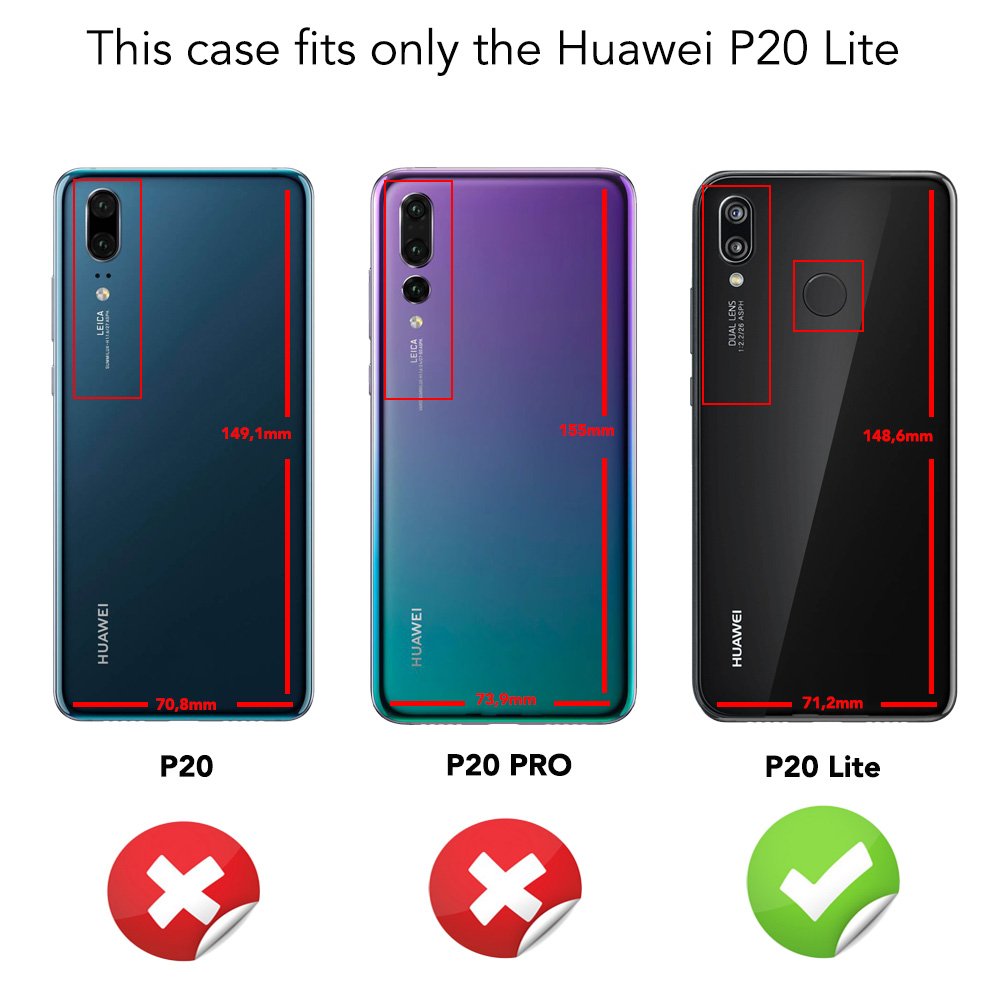 HONLEN Custodia Per HUAWEI P20 Pro (6.1" Inches), Cover Morbida In - Foto 7