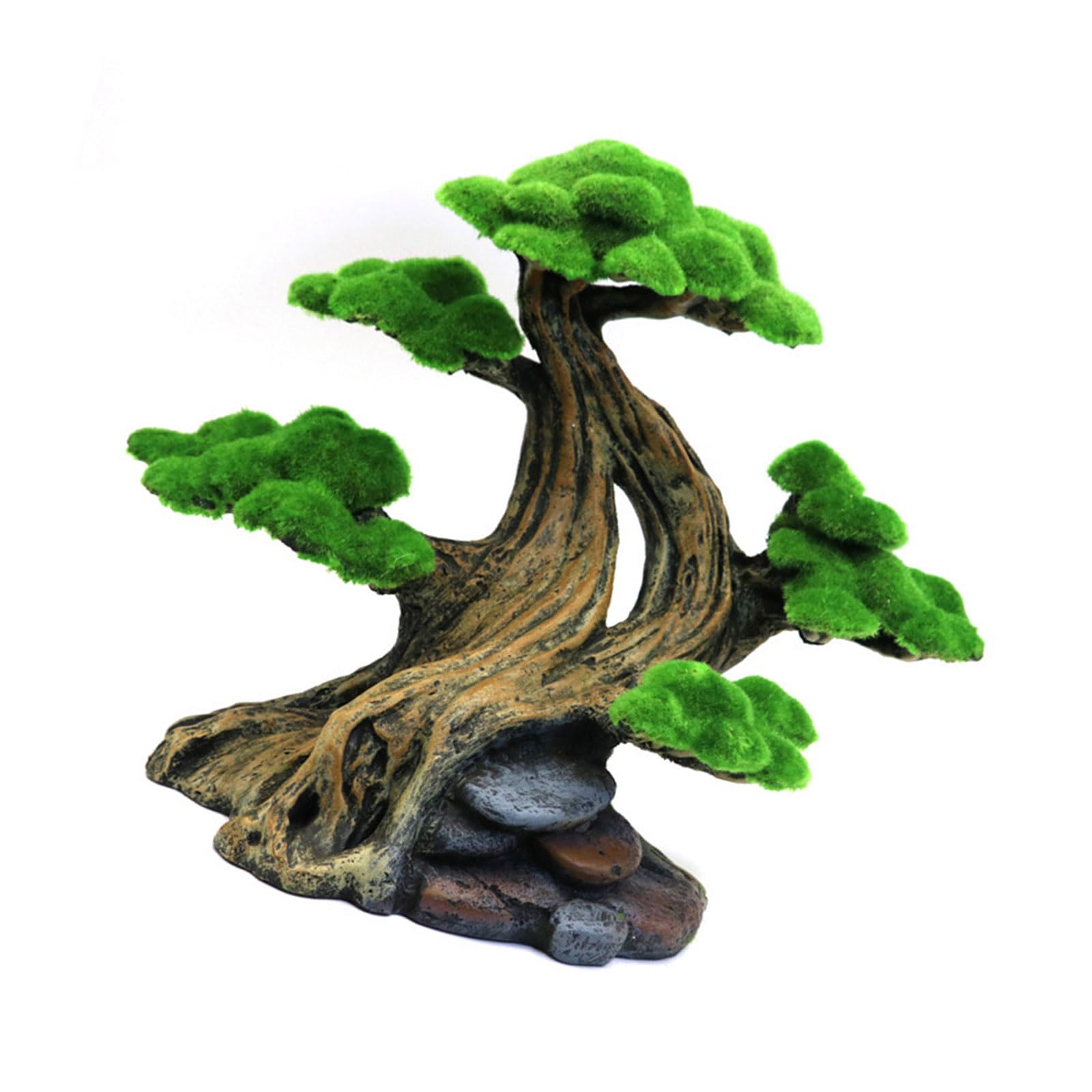 Árbol de musgo en miniatura, accesorio de paisaje, planta de agua de resina para acuarios, decoración de escenas, peceras, decoración decorativa