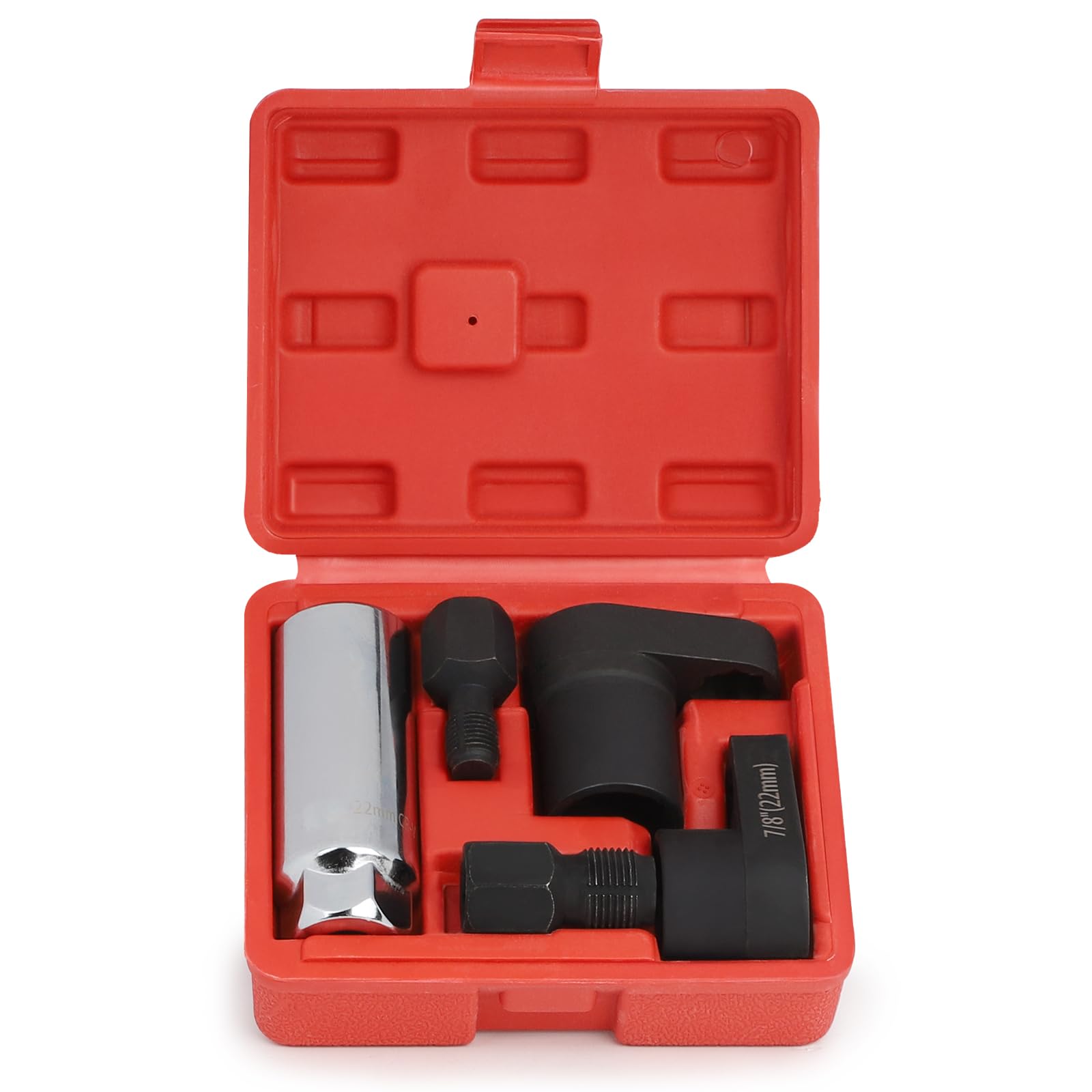 Set 5 Chiavi per Sonde Lambda 22mm, Emulatore Sonda Lambda, Riparazione Filettatura, Attacco 3/8 e 1/2 Pollici