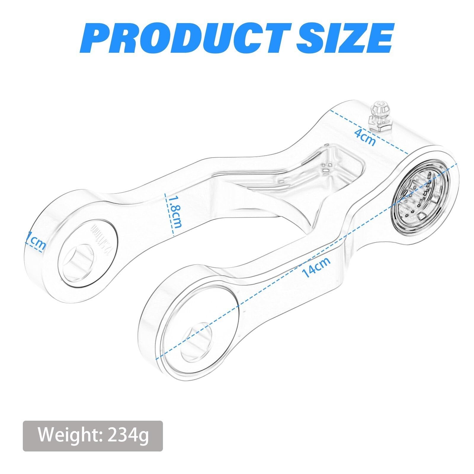 Zestaw łączników obniżających Do Yamaha TTR230 2005-2025 regulowane łączniki obniżające Łącznik obniżający | Adjustable Lowering Link