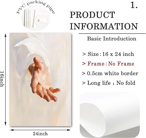 Vista 204 de Arte de pared de acuarela de Jesús, pintura en lienzo cristiano, imágenes de las Escrituras, decoración de pared, póster con versículos bíblicos