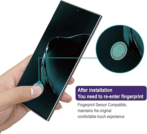 Miniatura 4 de AACL Protector de pantalla para Samsung Galaxy Note 10 Plus, 6.8 pulgadas, vidrio templado curvado, compatible con escáner ultrasónico de huellas