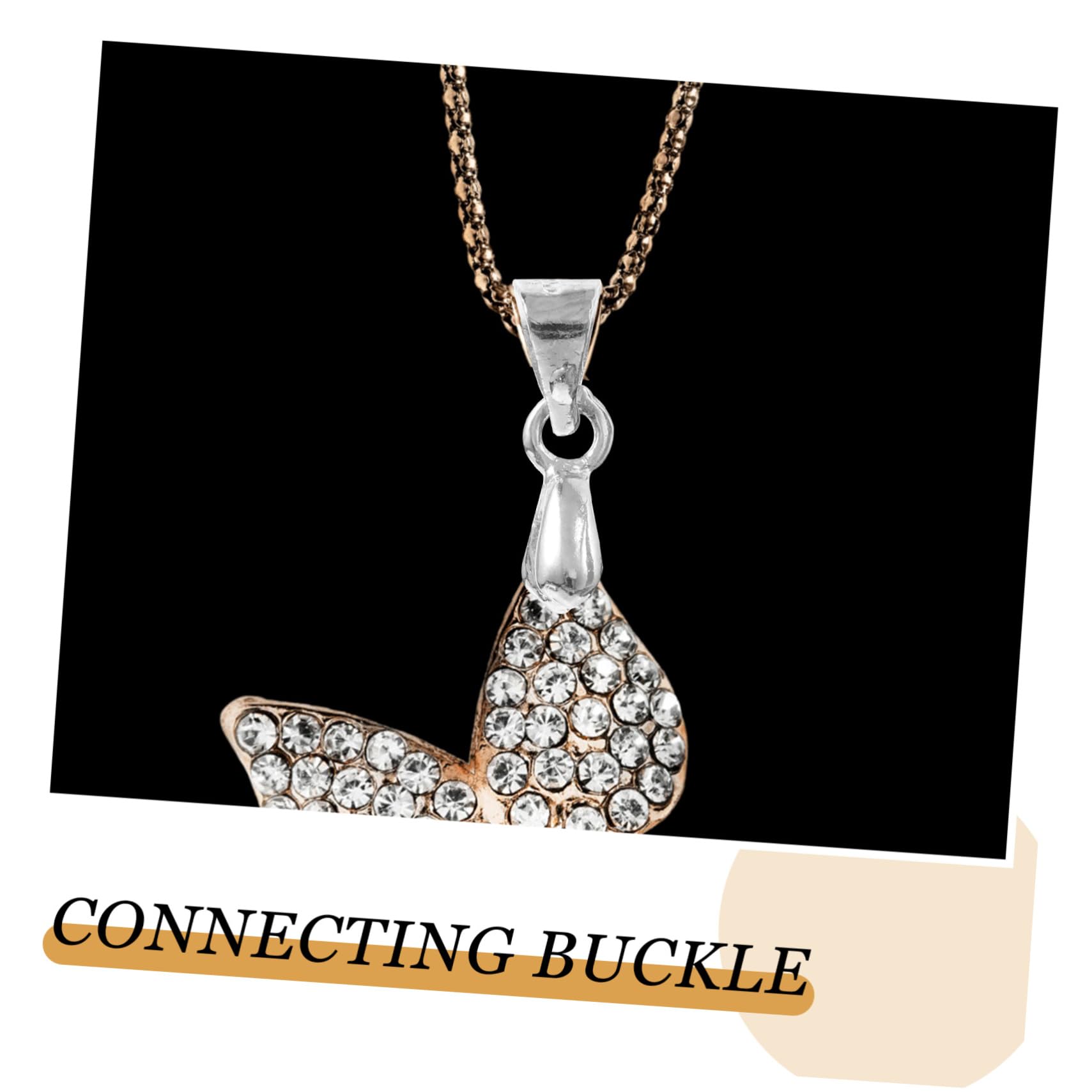 EXCEART 500 Piezas hebilla colgante gargantilla de cristal hebillas de encanto joyas un collar clip de pellizco de aleación collar encantos enlaces Metal conector botón acortar Abrazadera
