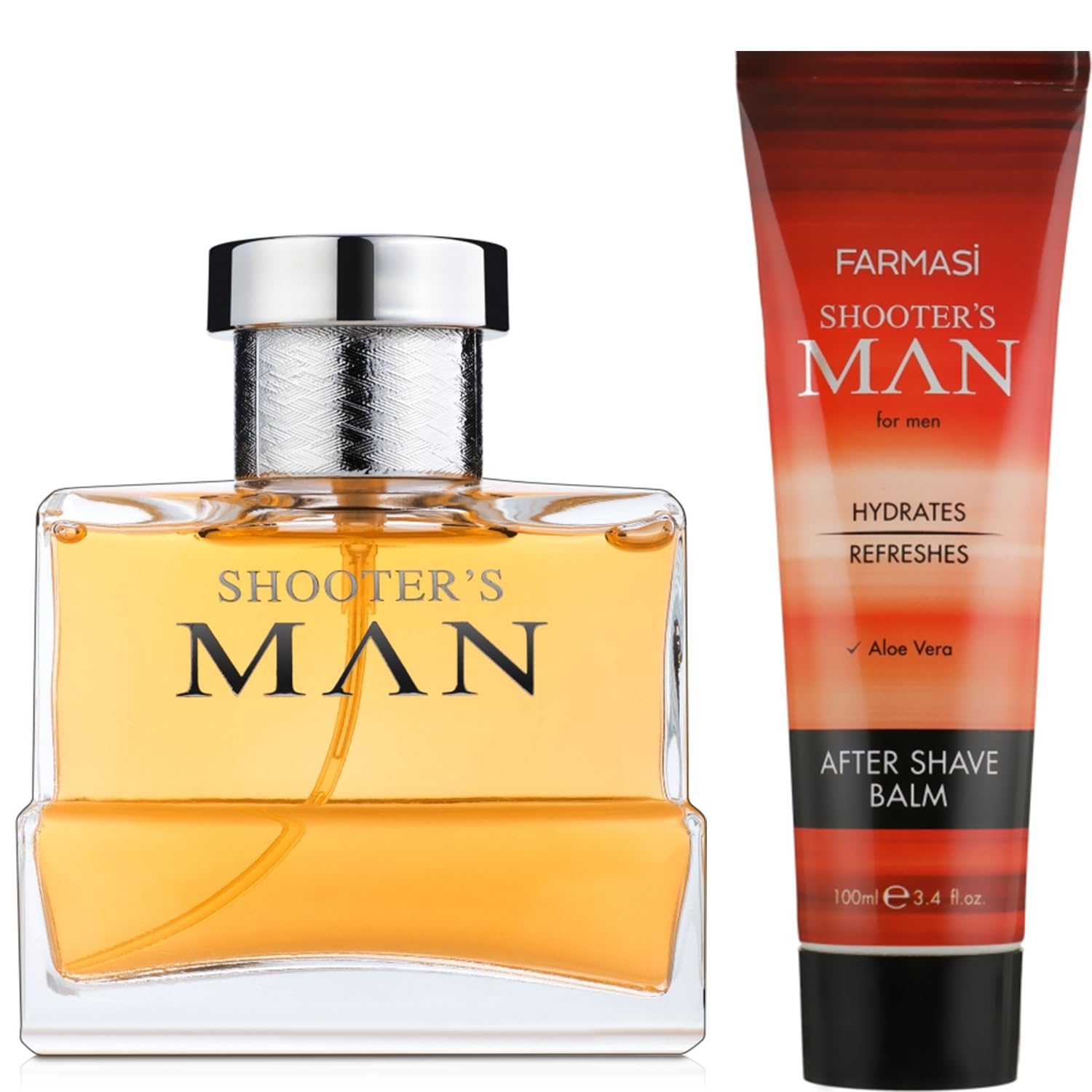 FARMASi Shooter's Man Duo Shooter`s Man After Shave Balm Shooter's Man Eau de Toilette.
