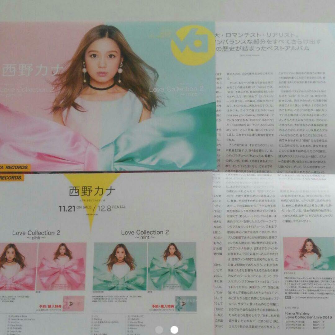 カナやん フリーペーパー 西野カナ 西野カナセット　2種類 カナやん フリーペーパー 西野カナ 西野カナセット2種類