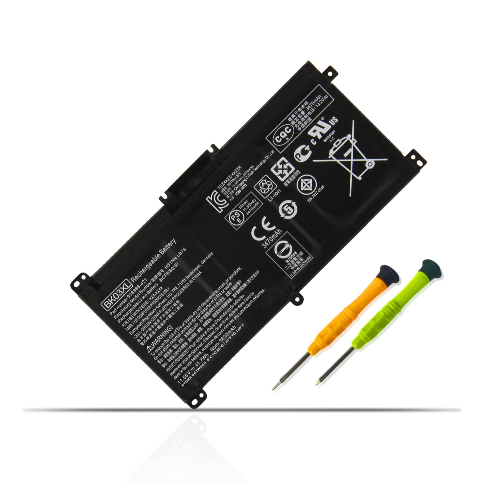 BK03XL Laptop Akku für HP Pavilion X360 Convertible 14-ba0xx 14-ba1xx 14-ba2xx 14m-ba0xx 14m-ba1xx 14-ba026ng 14-ba101ng 14-ba023nf 14-ba105nl 14-ba028np 14-ba136ns 14-ba019nf 14-ba022nw 14-ba025ns