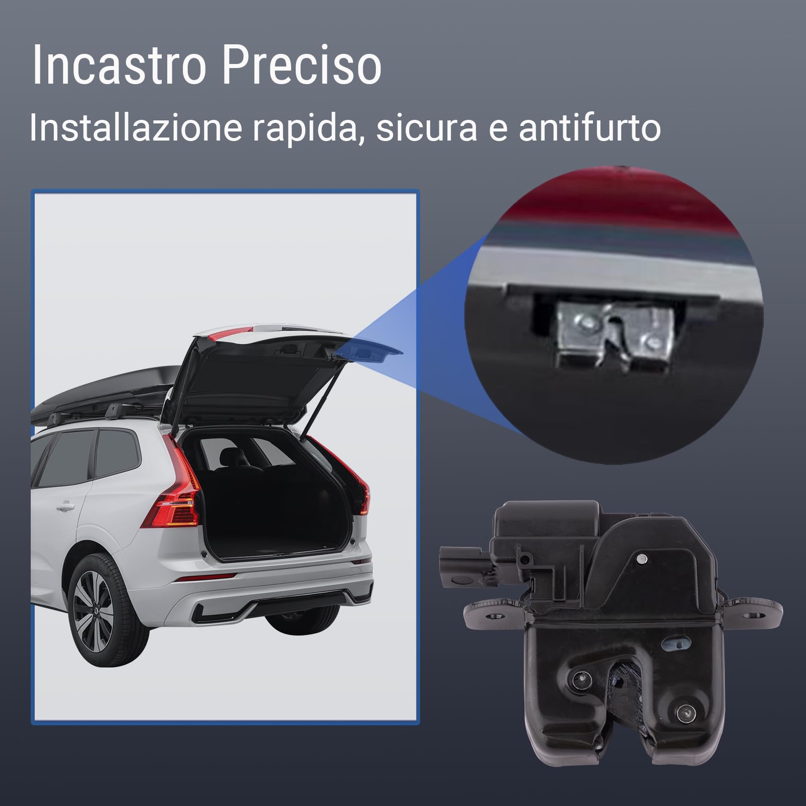 846300003R Attuatore Chiusura Portellone Posteriore Compatibile con Renault, Dacia & Nissan