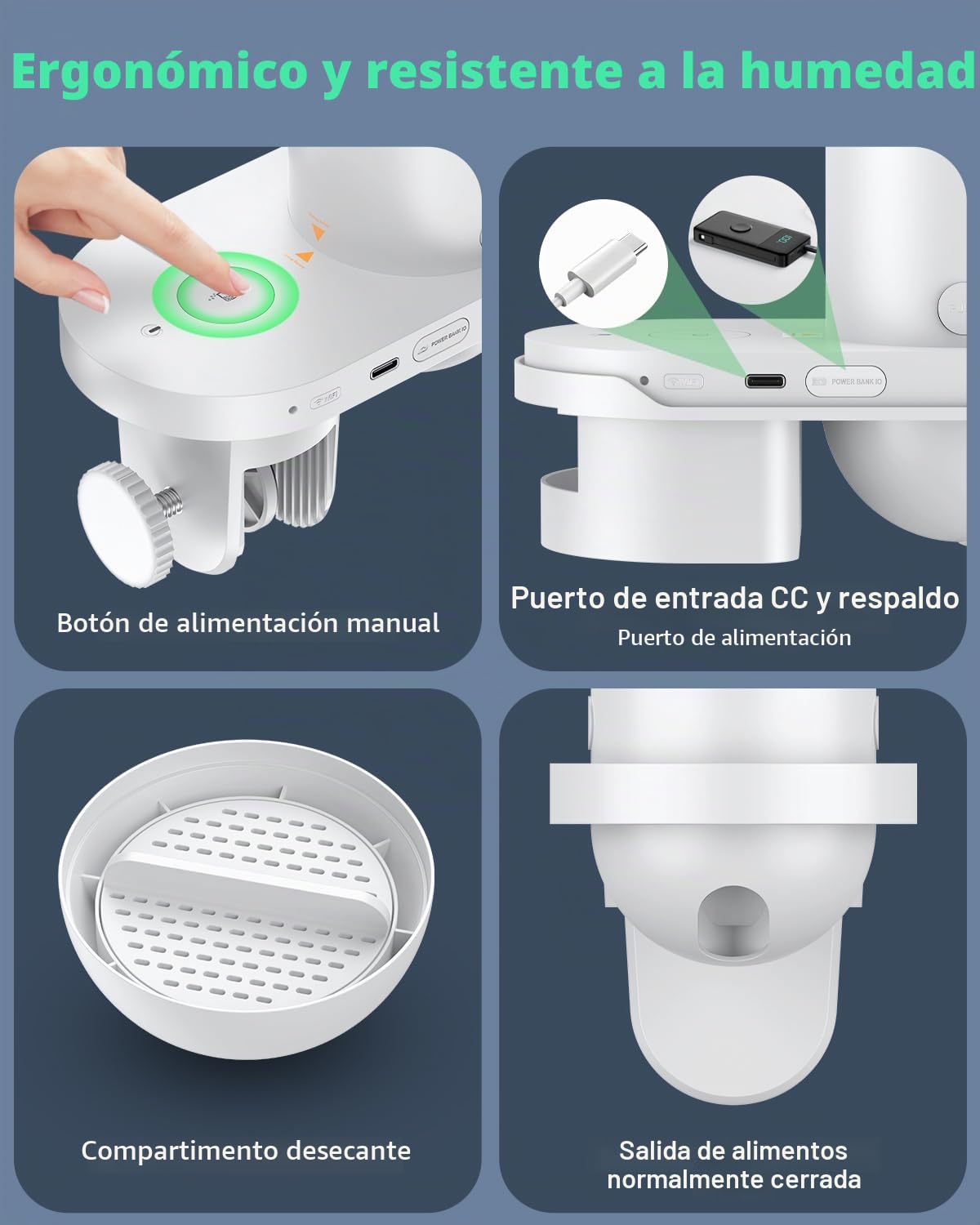 Pawfly Alimentador automatico Acuario con WiFi App y Cámara HD 2.5K Comedero automatico Peces, 230mlPolvo/Gránulos, Temporizador, USB
