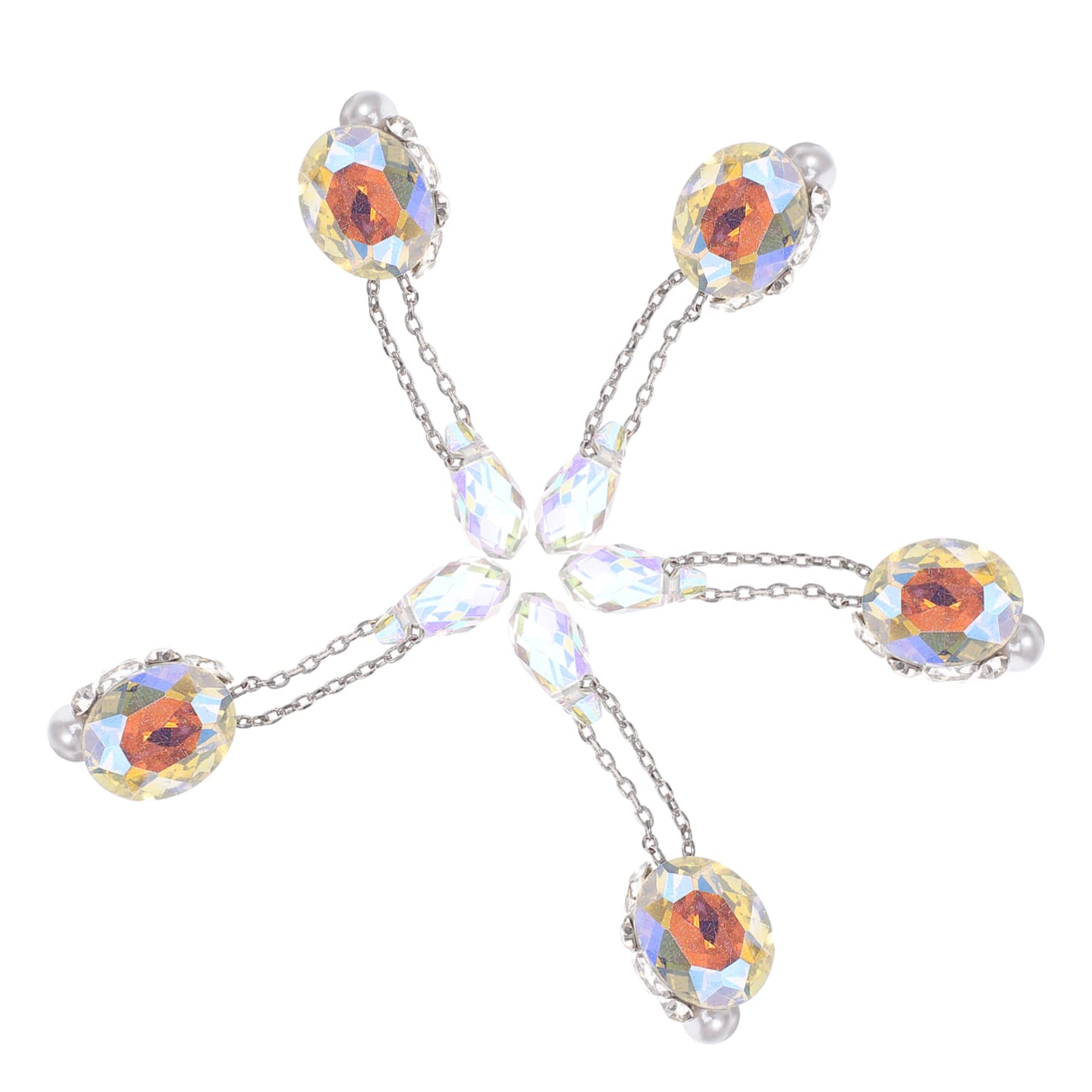 VALICLUD 4 Set Decorazione Con Ciondolo Gioielli Per Realizzare Gemme Da Salone Accessori Per Manicure E Unghie Ciondoli Cristalli Artistici Smalto Per Unghie Ciondoli 5 pezzi*4