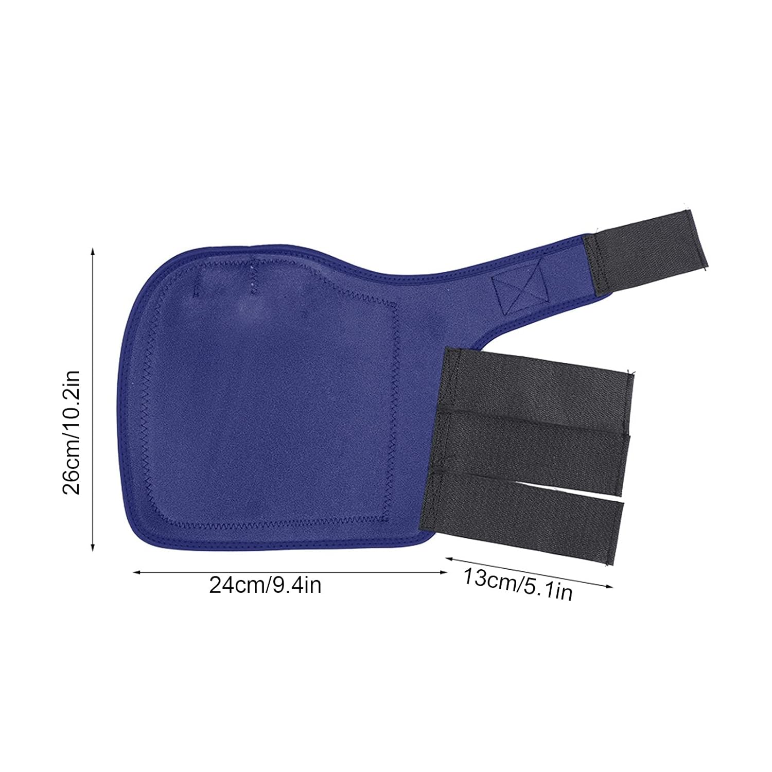 Drfeify Horse Support Boots, Adjustable Leg Wraps with Elastic Fabric, Dark Blue, 10.2 x 9.4 x 5.1 inches, Breathable Tendon Protection for Swelling Reduction