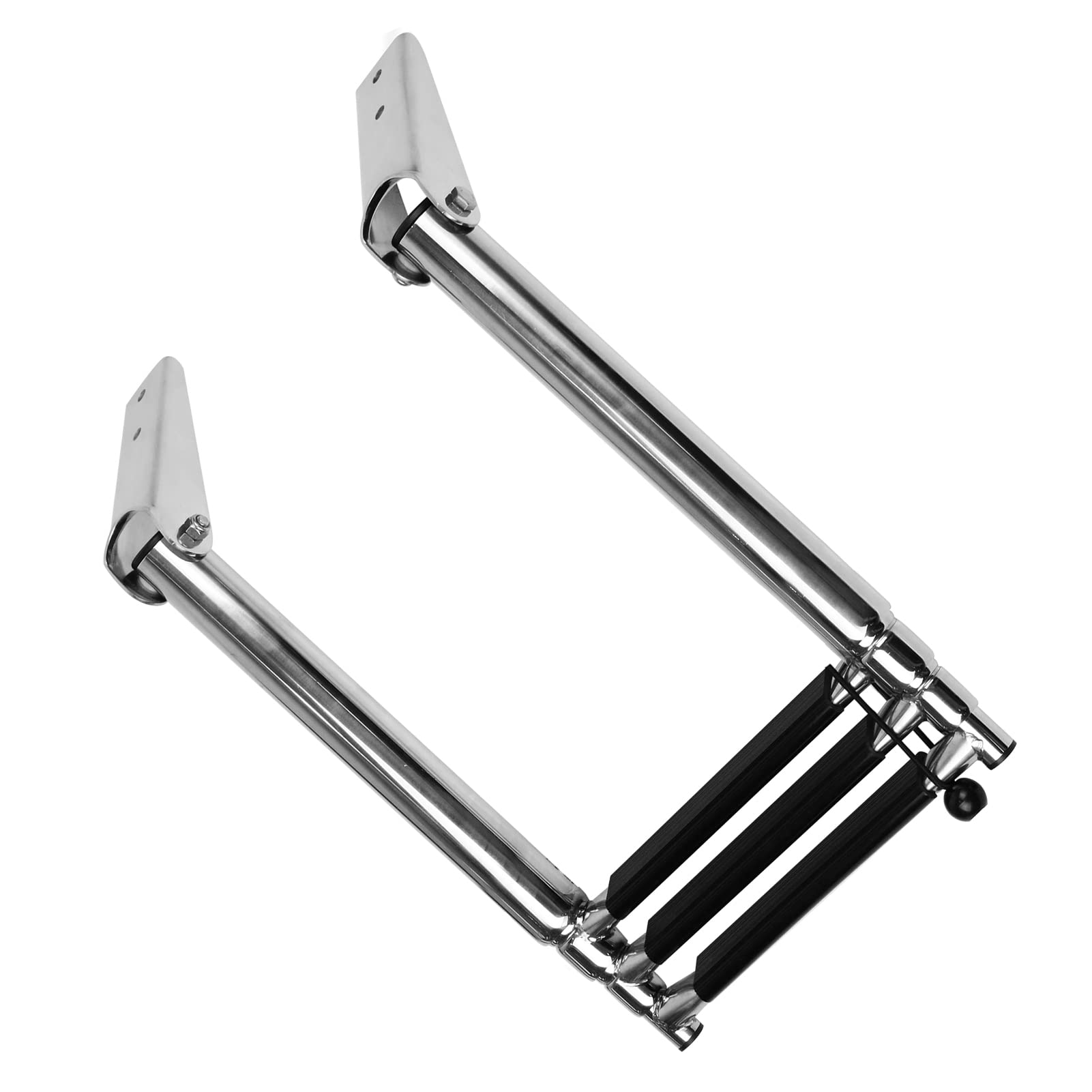 Échelle télescopique en Acier Inoxydable de 3 marches Pliable pour Piscine pour Bateau pour Ponton ML200