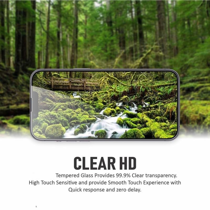 Image of TitanGuard Tempered Glass Screen Protector Guard Film for iPhone 13 pro max /iPhone 14 plus (6.7 Inch)- 9H Hardness, Military Grade, Anti-Static, Easy Installation Kit - 1 PACK