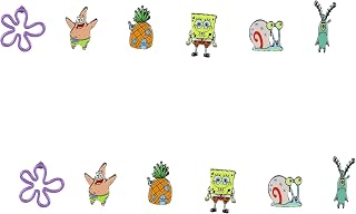Nickelodeon SpongeBob SquarePants 6-Pairs Jewelry Stud Earring Set