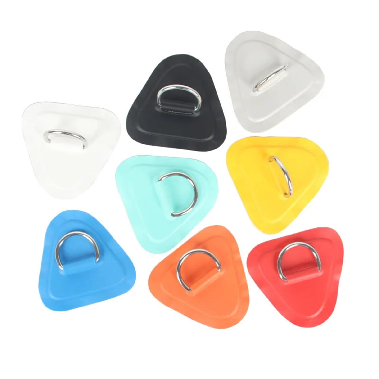 D-Ring-Patch aus Edelstahl mit 3-lagiger Basis
