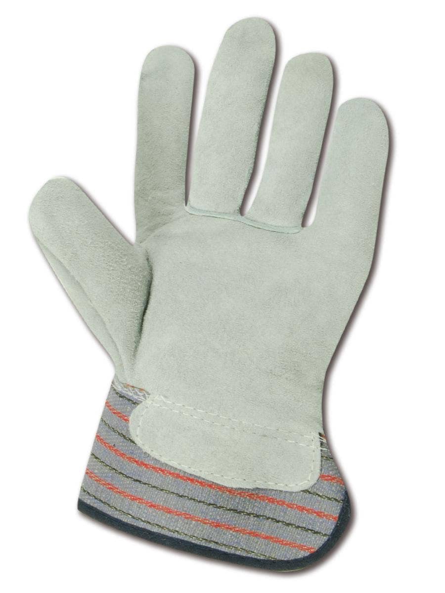 MAGID DuraMaster TG725E Leather Glove, Gauntlet Cuff, Large (12 Pair) Gray
