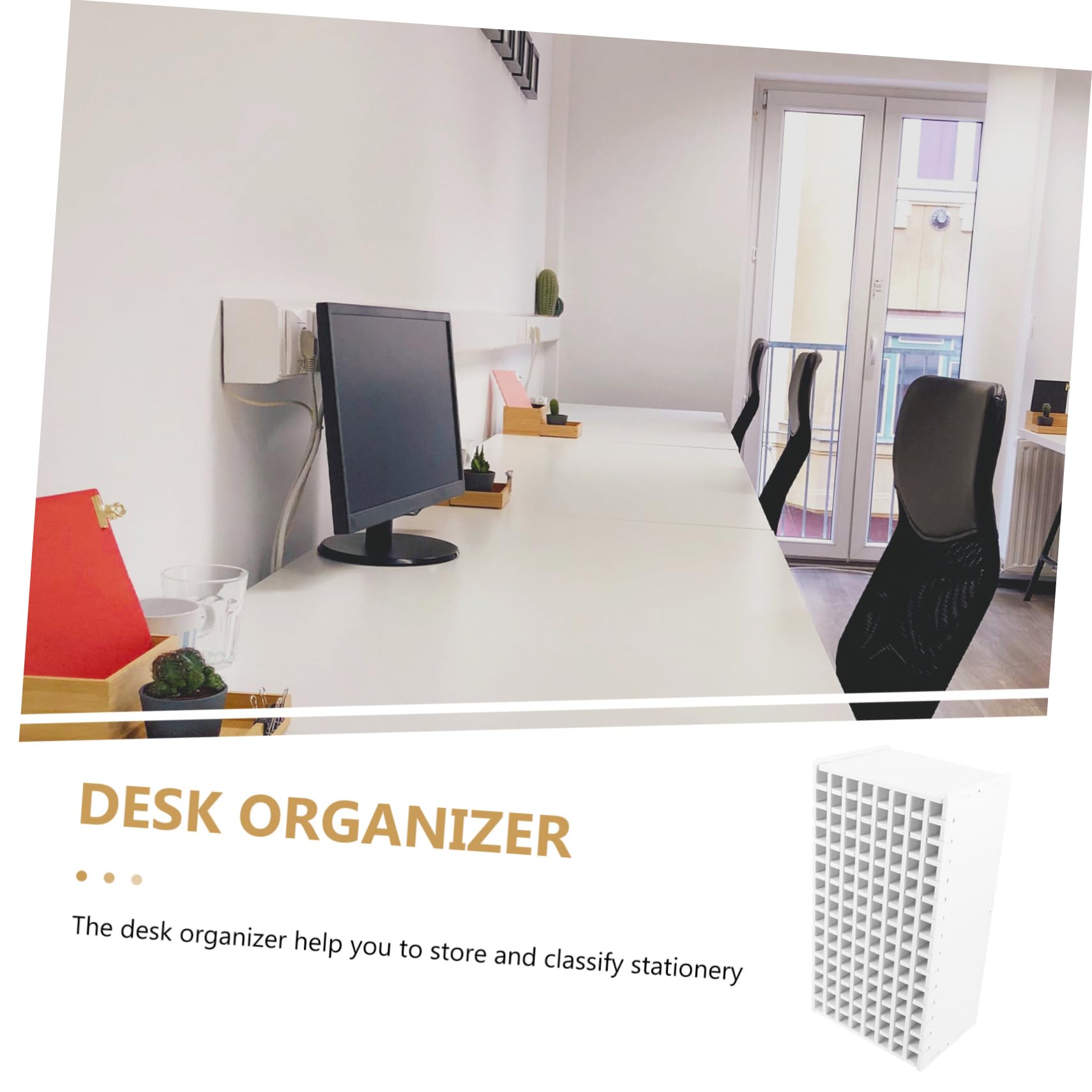 iplusmile Porta Penna in Organizer Da Scrivania Compatto Multiple Per Classificare Penne Pennarelli e Cancelleria Per Ufficio Studio e Camera Da Letto