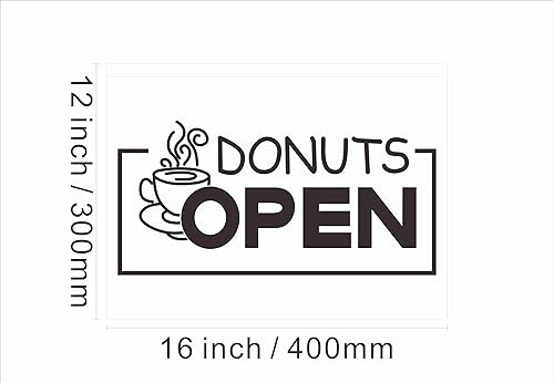 Miniatura 5 de 110010 Open Donuts Cafe Shop Pan Pantalla de café caliente LED Luz de neón