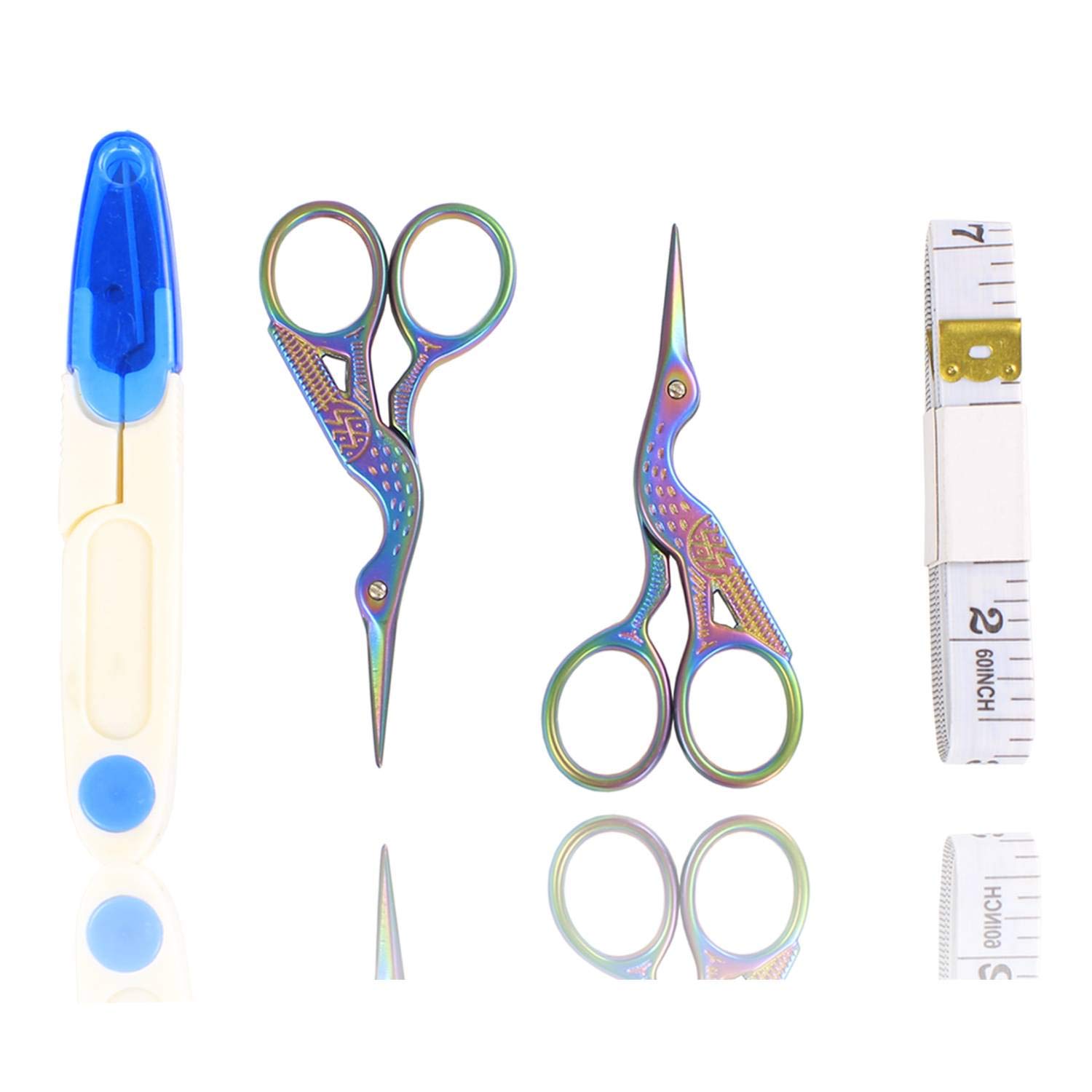 BIHRTC 2-Pack Gold Embroidery Scissors — 4.5 Inch Sharp Stainless Steel Sewing Scissors For Craft & Needlework - View #7