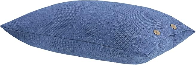 Buddemeyer Capa para Travesseiro Medalhão 100% Algodão Azul