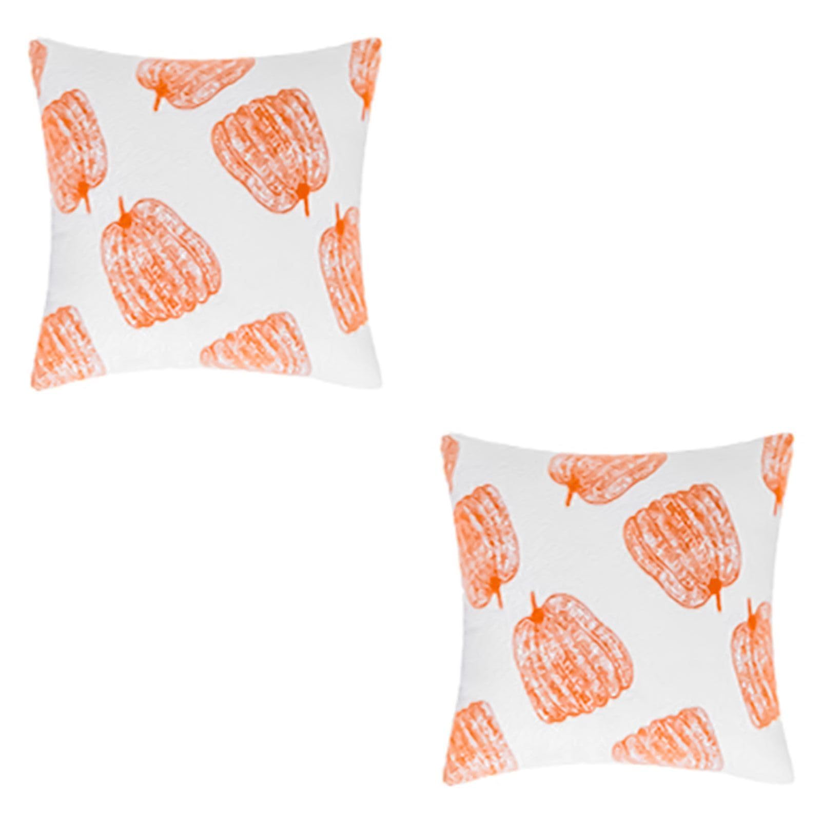 Buxuaaaa Pillow Cover Autumn Pumpkin Throw Pillow Covers Pillowcases 45x45cm for Thanksgiving Couch Accessories 2PCS Covers