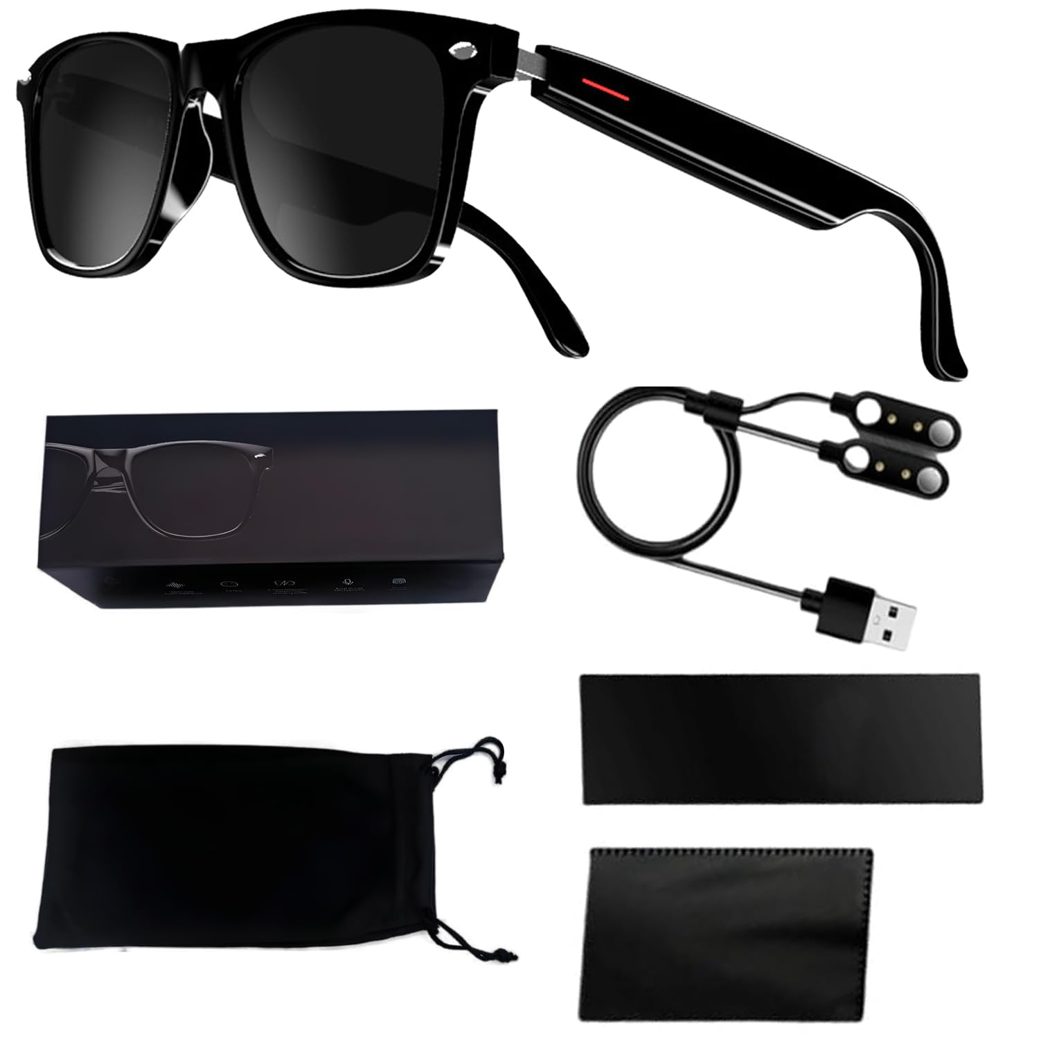 Smart Glasses listenable Songs gafas inteligentes de Moda gafas inal mbricas multifuncionales Wireless Headphones Sunglasses Sunglasses for Women