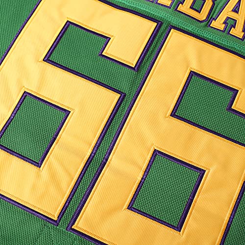 Mighty Ducks Jersey Blanco y Verde de Hockey, n.º 96 Charlie Conway, n.º 99 Adam Banks, n.º 33 Greg Goldberg, n.º 66 Gordon Bombay, Small