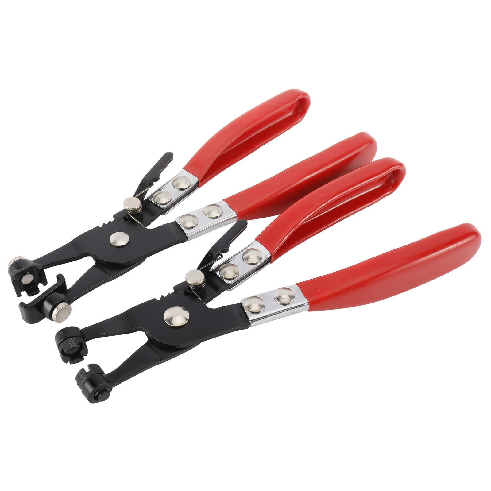 BTSHUB Hose Clamp Pliers Set, 2pcs Cross Slotted and Flat Band Hose Clamp Pliers Repair Tools for Hose Installations or Removal
