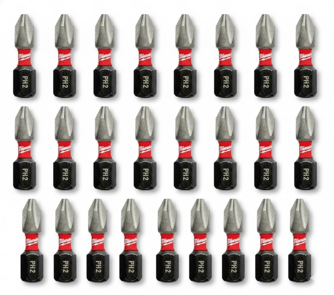 Milwaukee Electric Tool 48-32-4604 Shockwave Impact Duty insert Bit, NO 2, Phillips, 1" OAL, Proprietary Steel