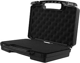 GARVALON Caixa rígida caixa de armazenamento de ferramentas de piquenique caixas de ferramentas de plástico sem ferramentas de mecânica de automóveis caixa de espuma ferramentas automotivas ferramentas essenciais recipiente de ferramentas caixa de recipiente com concha de espuma