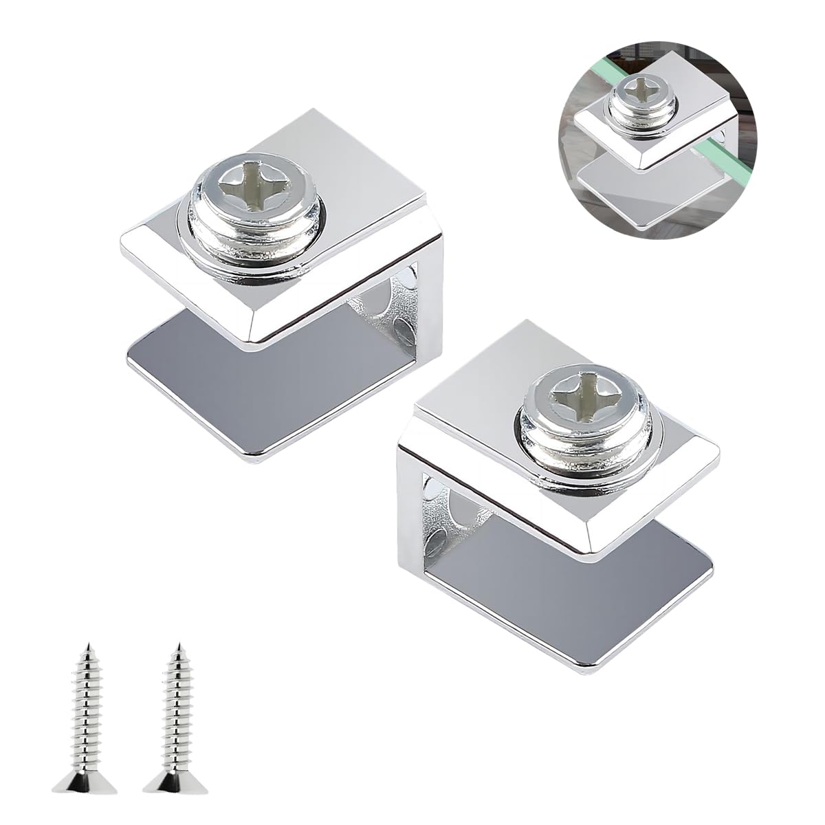 Glass Shelf Clips - Secure Your Glass Shelves -2