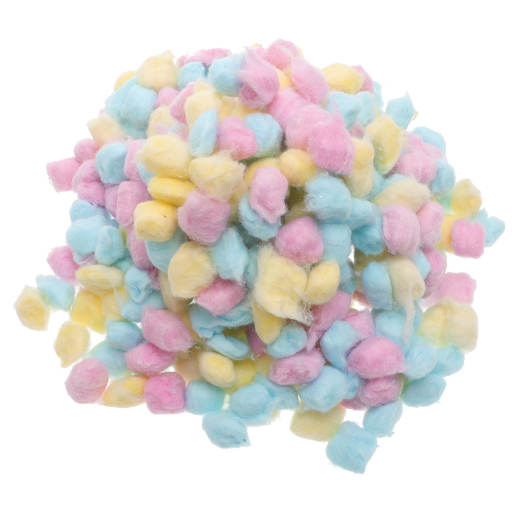 Bunte Wattebäusche für Gesicht und Make Up, 500g Baumwolle, 1 Packung