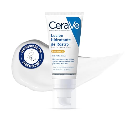 CeraVe Loção hidratante facial SPF 50, 52 ml