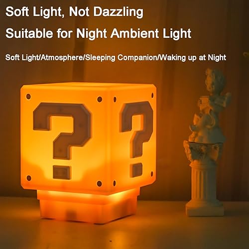 Miniatura 3 de Adecuado para super, Mar, io, luz nocturna de carga cuadrada, ladrillo de escritorio, bloque de luz nocturna de inducción USB, lámpara de mesa de