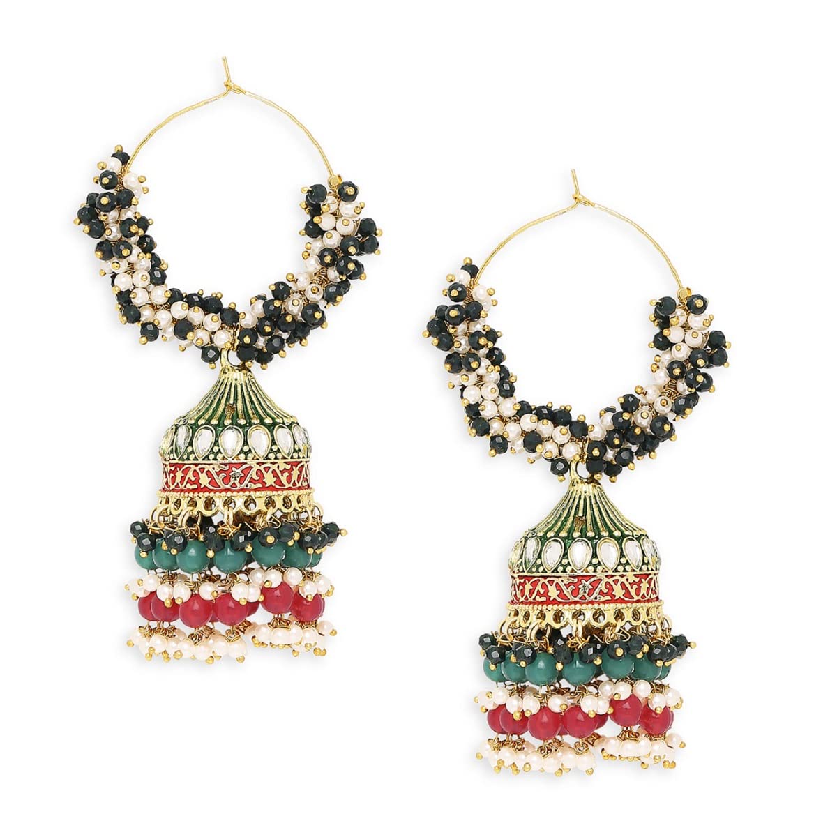 See full amazon price history chart for OOMPH Jewellery Green & Red Meenakari & Kundan & Pearls Ethnic Bali Drop Earrings For Women & Girls Stylish Latest (EHC173_AOR1) OOMPH Jewellery Green & Red Meenakari & Kundan & Pearls Ethnic Bali Drop Earrings For Women & Girls Stylish Latest (EHC173_AOR1) (B0C6FDNH86) Amazon Price History, Amazon Price Tracker