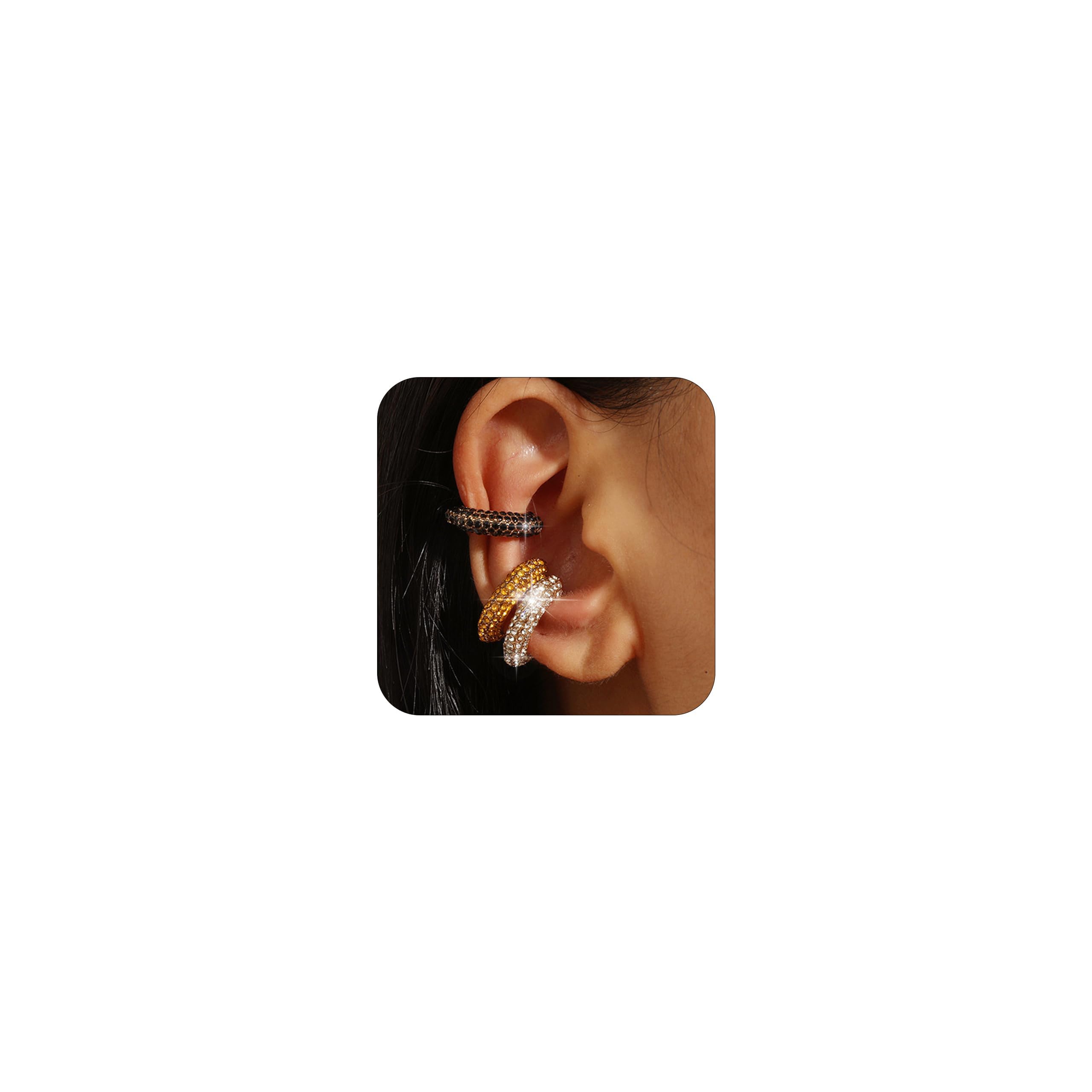 Ear Cuff Set Non Piercing Stackable Clip On Earrings