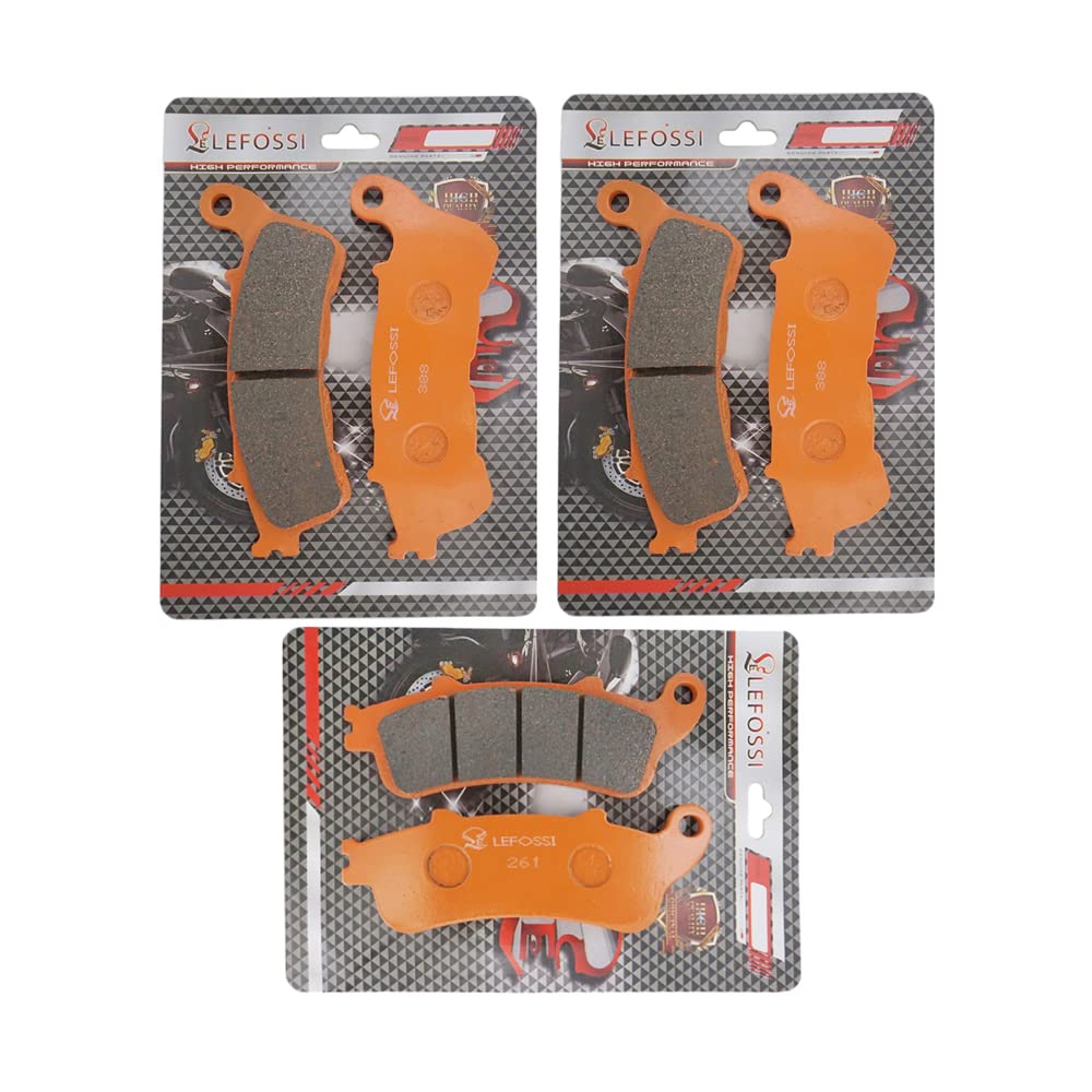 Moto Fibra di Carbonio Anteriore e Posteriore Pastiglie Freno per Compatibile con Honda XL 1000 Varadero 2007 2008 2009 2010 2011 2012 07 08 FA388F FA261R
