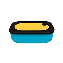 Guzzini On The Go Lunchbox con Contenitore, Spalvieri & Del Ciotto, 20 x 12 x h7 cm, 900 cc, Giallo