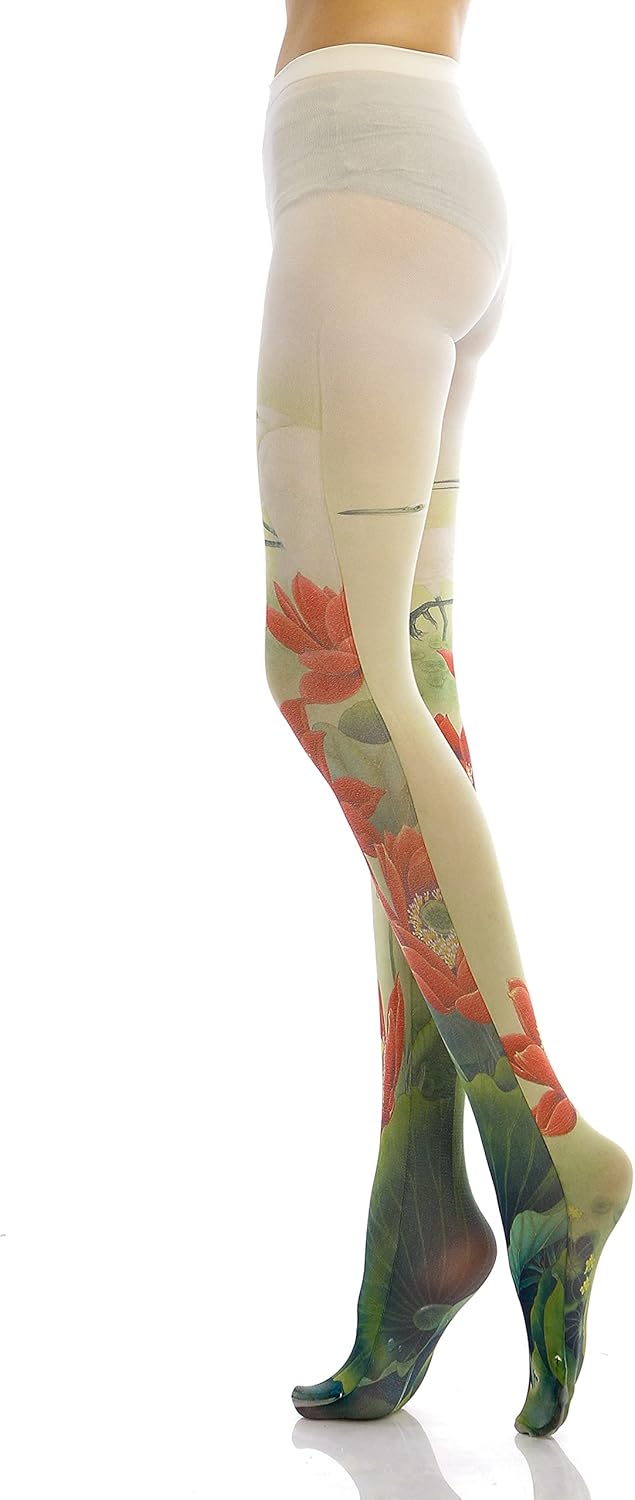 Sahabowi Women Tights, Sheer High Waist Pantyhose, Vintage Control Top Stockings, Siwa 4 - Image 3