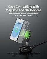 Vista 8 de Belkin Soporte de carga magnético convertible de 15 W - Cargador Qi2 rápido compatible con MagSafe, cargador de iPhone para Apple iPhone 16, 16