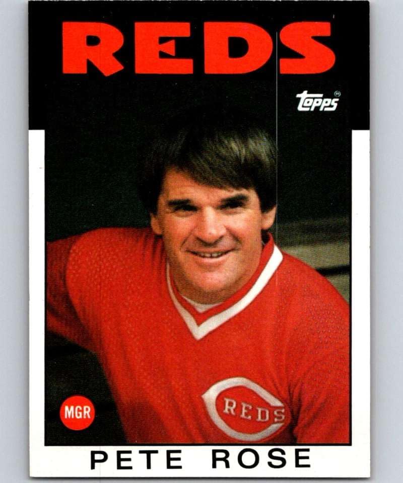 1986 Topps #741 Pete Rose MG NM-MT Cincinnati Reds Baseball Thumbnail