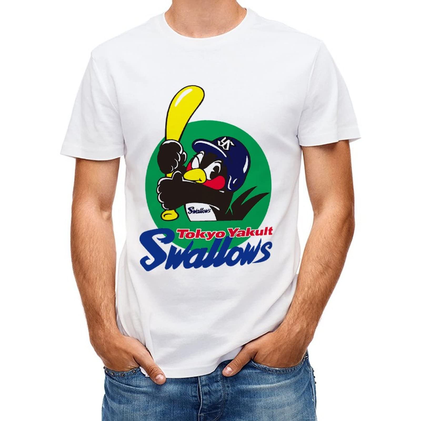 ヤクルトスワローズ半袖 Tシャツ Mサイズ 2025モデル Amazon.co.jp: Tシャツ メンズ 東京ヤクルトスワローズ つば九郎