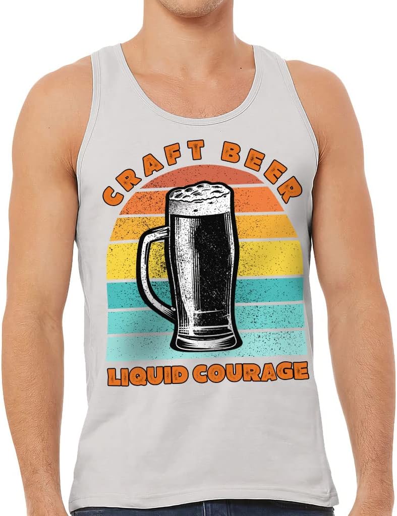 Craft Beer Tank - Vintage Workout Tank - Cool Art Jersey Tank
